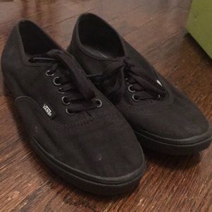 Vans black sneakers